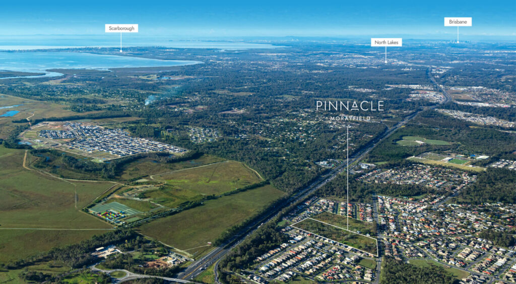 Aerial shot showing Pinnacle Estate